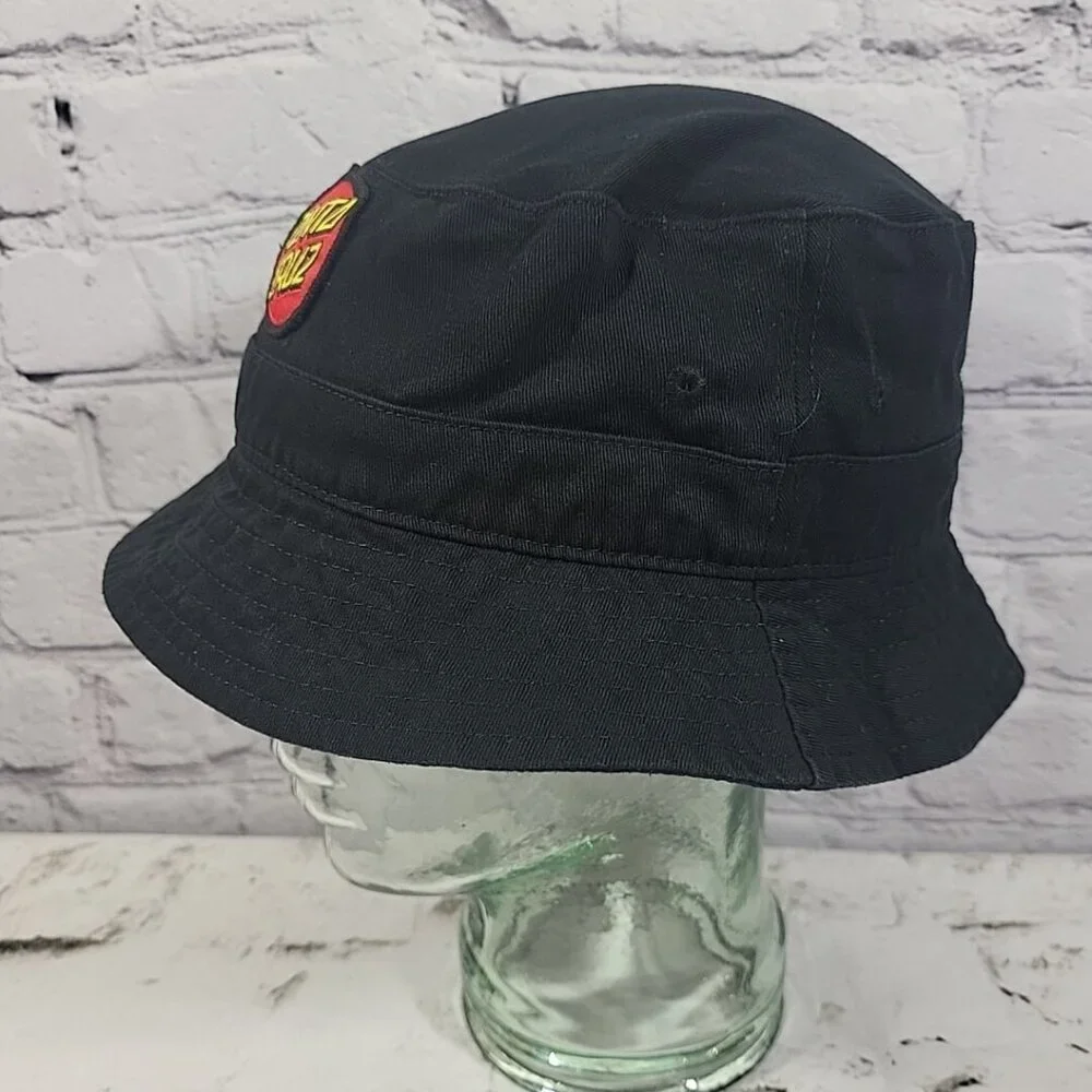 Santa Cruz Patch Black Bucket‎ Hat Unisex